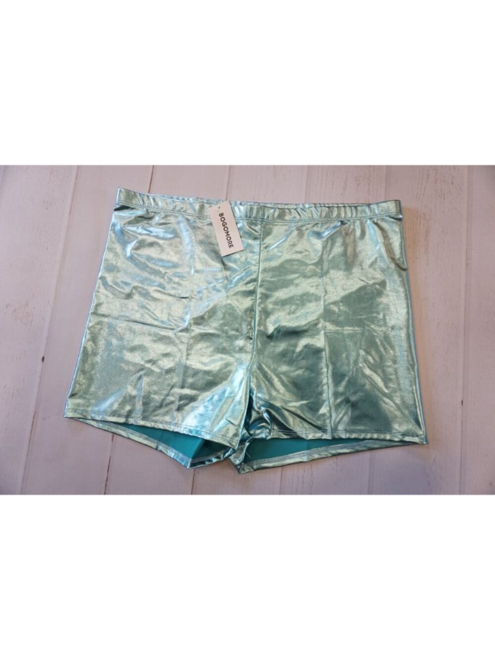 Bogomore Metallic Booty Shorts - Size 2X NWT - Picture 2 of 6